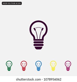 Light Bulb, vector icon.