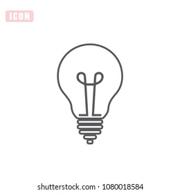 Light bulb vector icon