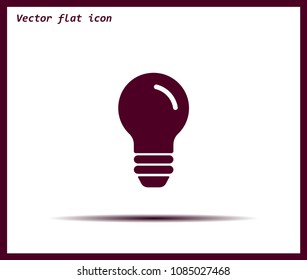 Light Bulb, vector icon.