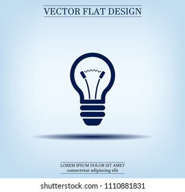 Light Bulb, vector icon.