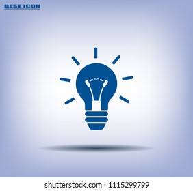 Light Bulb, vector icon.