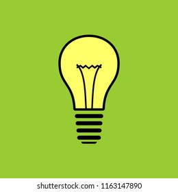 light bulb vector icon