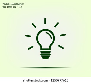 Light Bulb, vector icon.