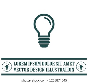 Light Bulb, vector icon.
