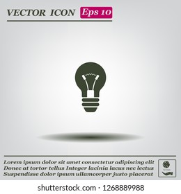 Light Bulb, vector icon.
