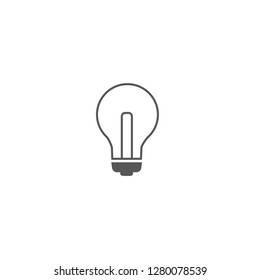 Light bulb vector icon. 