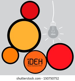 Light bulb vector icon 