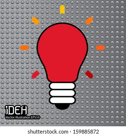 Light bulb vector icon 