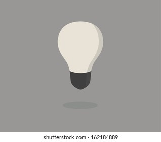Light bulb vector icon