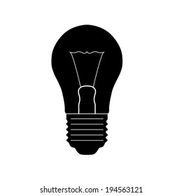 Light bulb vector icon