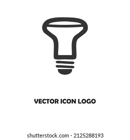 Light bulb. Bulb vector icon 