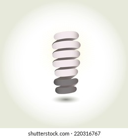Light bulb vector icon
