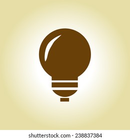 Light bulb vector icon