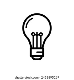 light bulb - vector icon	