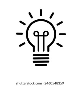 Light bulb - vector icon	