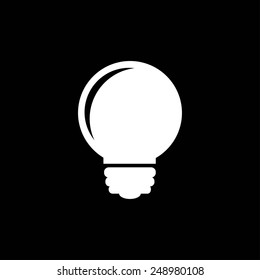 Light bulb vector icon