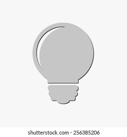 Light bulb vector icon