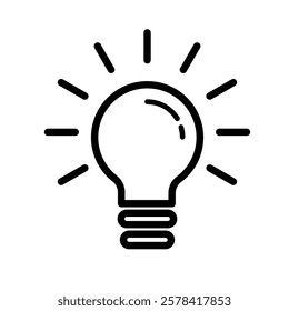light bulb - vector icon