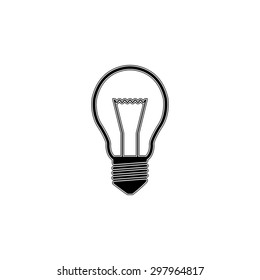 Light bulb  - vector icon