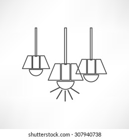 Light bulb vector icon