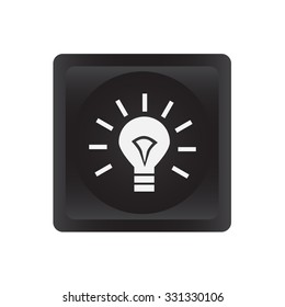 Light bulb vector icon