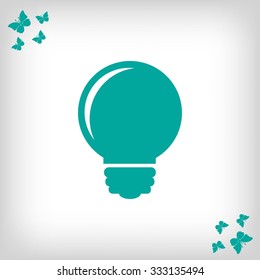 Light bulb vector icon