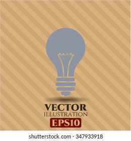 Light bulb vector icon