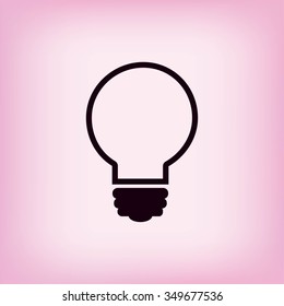 Light bulb vector icon