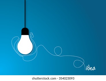 Light bulb vector icon