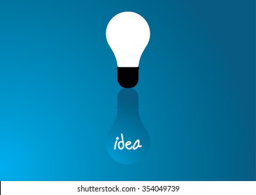 Light bulb vector icon