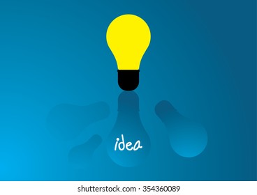 Light bulb vector icon