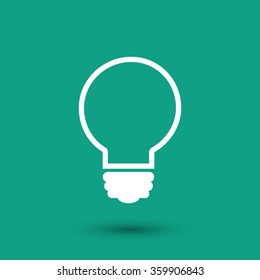 Light bulb vector icon