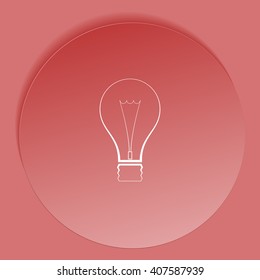 Light bulb vector icon