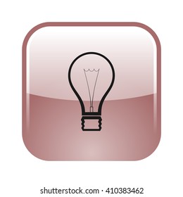 Light bulb vector icon