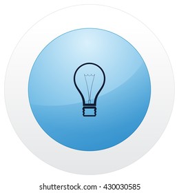 Light bulb vector icon