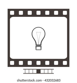 Light bulb vector icon