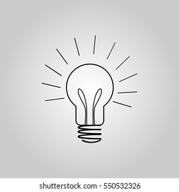 Light bulb Vector icon