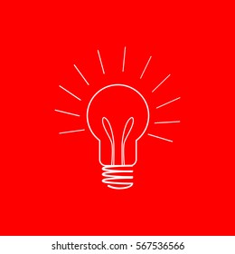 Light bulb Vector icon