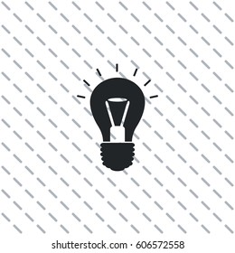 Light bulb, vector icon