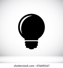 Light bulb vector icon, vector best flat, EPS