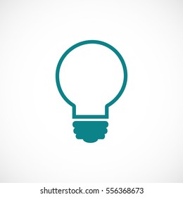 Light bulb vector icon, vector best flat icon, EPS 10