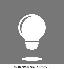 Light bulb vector icon, vector best flat icon, EPS