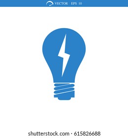 light bulb vector icon, vector best flat icon EPS 10