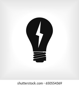 light bulb vector icon, vector best flat icon EPS 10