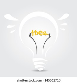 Light bulb vector icon. big idea concept