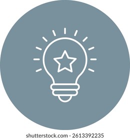 Light Bulb vector icon. Can be used for printing, mobile and web applications.