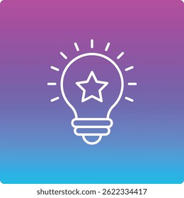Light Bulb vector icon. Can be used for printing, mobile and web applications.