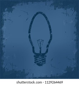 Light bulb vector icon design