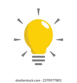 Light Bulb Vector Icon, vector Design illustration Eps 10 vector