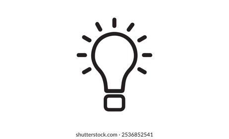 Light bulb vector icon design